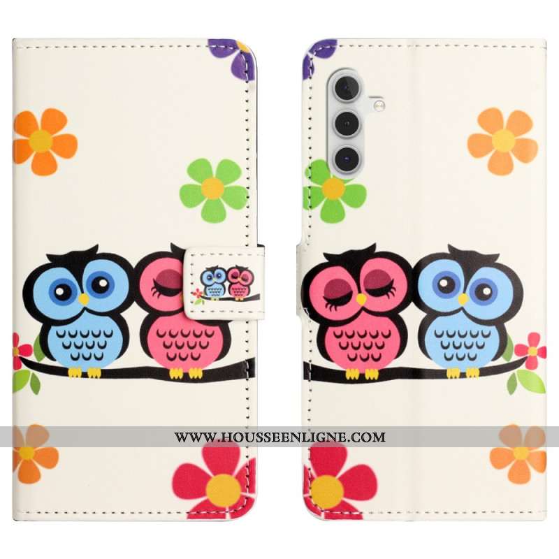 Housse Samsung Galaxy S25 FE Couple de Hiboux