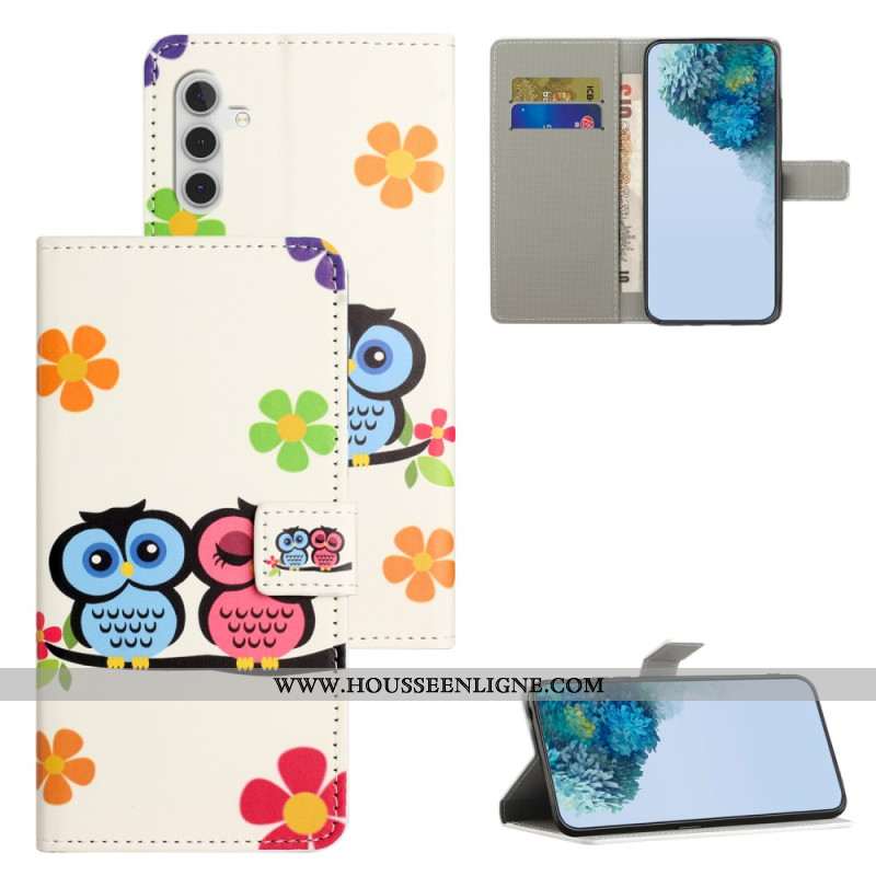 Housse Samsung Galaxy S25 FE Couple de Hiboux