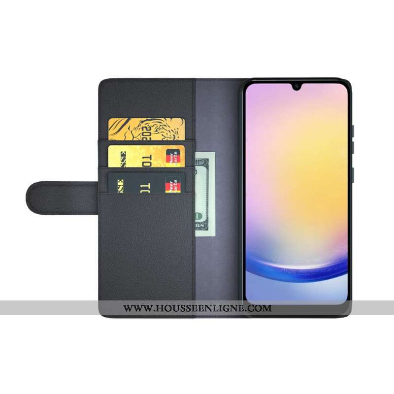 Housse Samsung Galaxy S25 FE Cuir Véritable