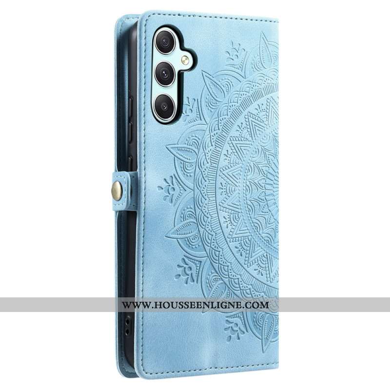 Housse Samsung Galaxy S25 FE Effet Daim Mandala