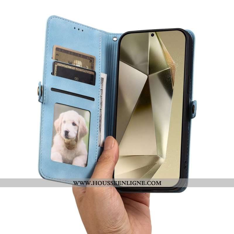 Housse Samsung Galaxy S25 FE Effet Daim Mandala