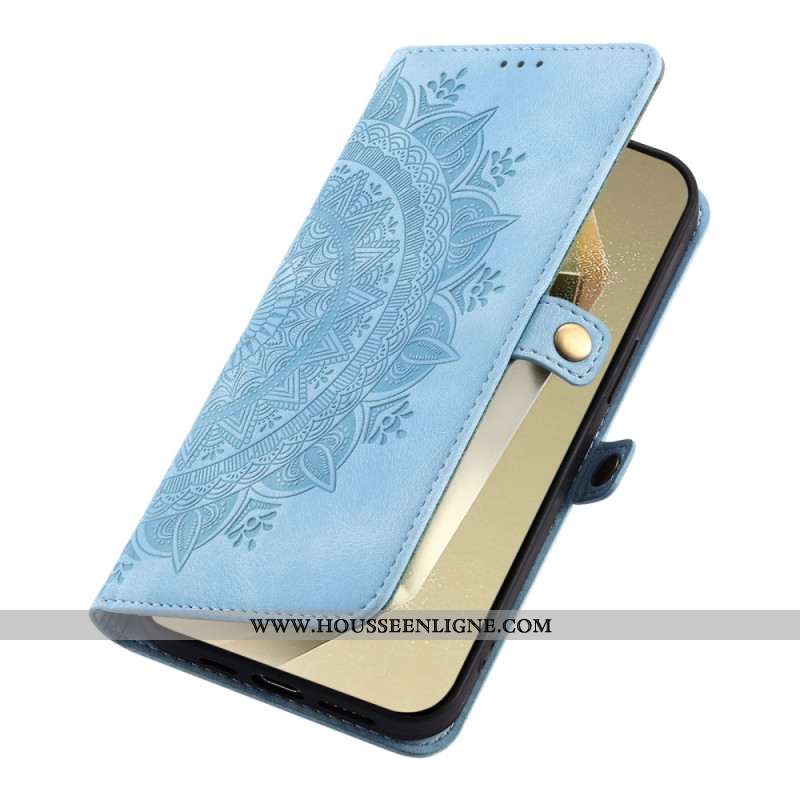 Housse Samsung Galaxy S25 FE Effet Daim Mandala