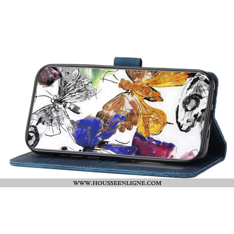 Housse Samsung Galaxy S25 FE Effet Daim Papillons