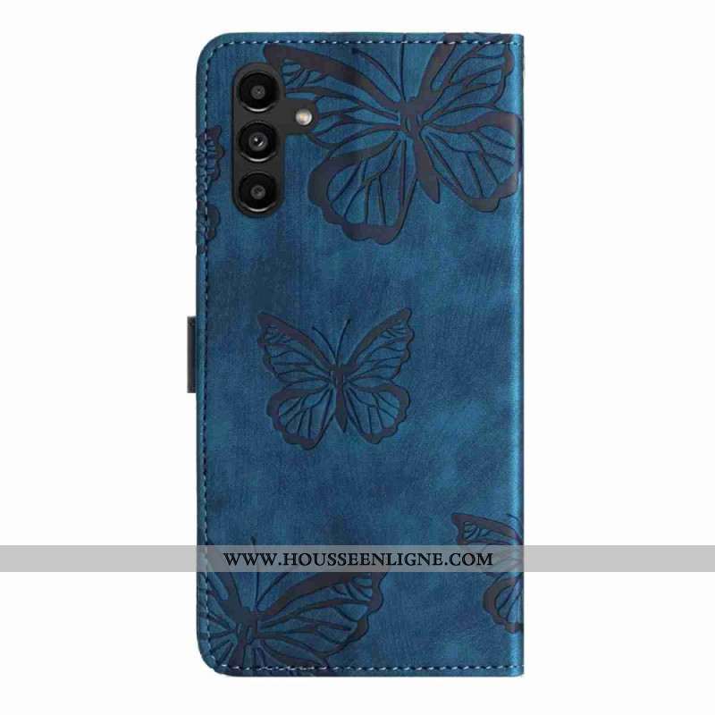 Housse Samsung Galaxy S25 FE Effet Daim Papillons