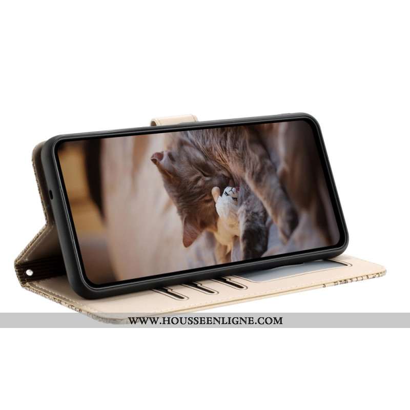 Housse Samsung Galaxy S25 FE Empreinte Chats à Lanière