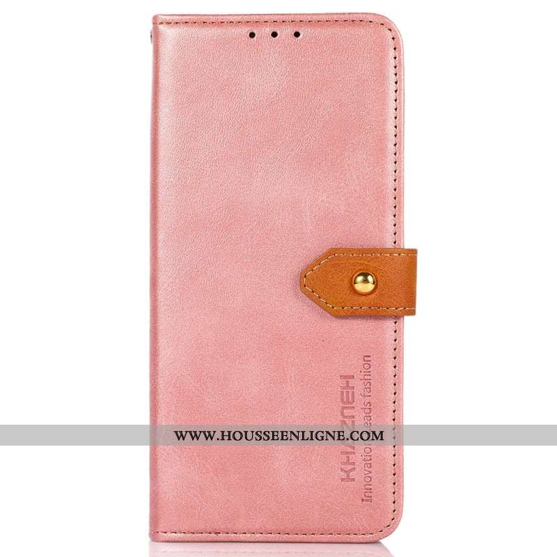 Housse Samsung Galaxy S25 FE Fermoir Doré KHAZNEH