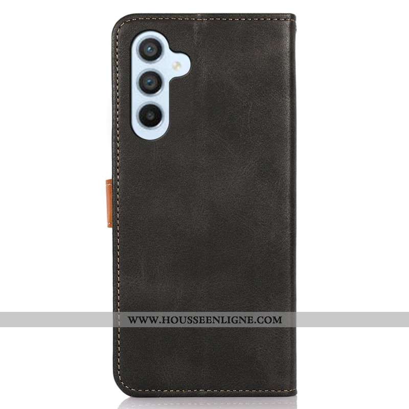 Housse Samsung Galaxy S25 FE Fermoir Doré KHAZNEH