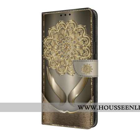 Housse Samsung Galaxy S25 FE Fleurs Dorées