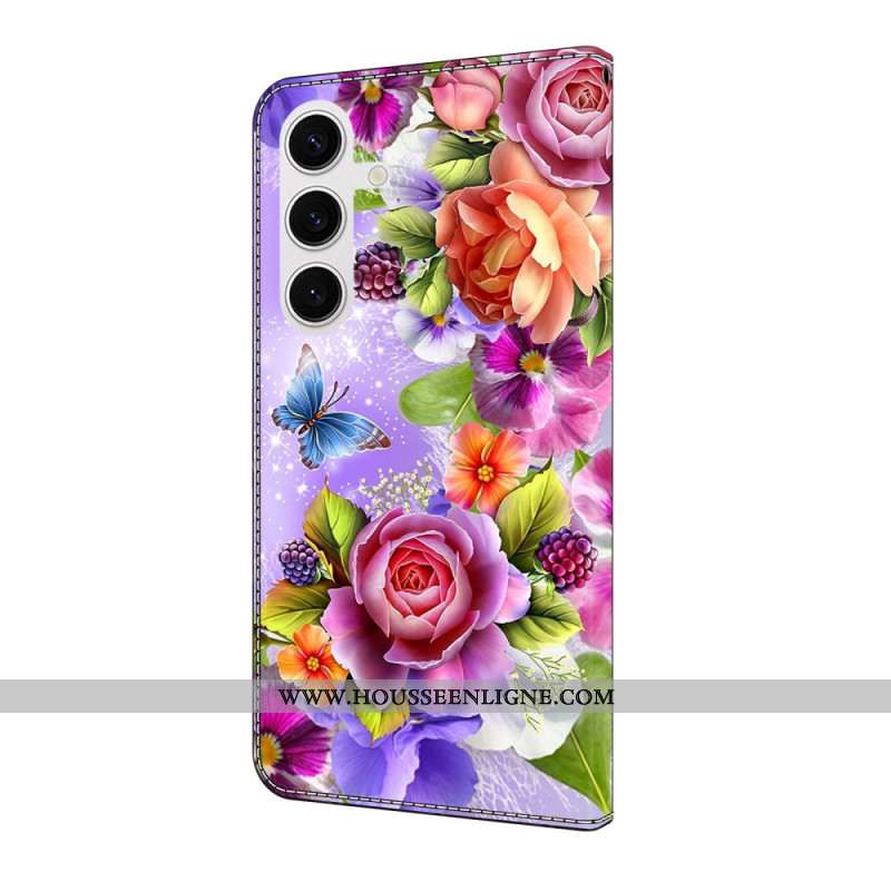 Housse Samsung Galaxy S25 FE Florale Colorée