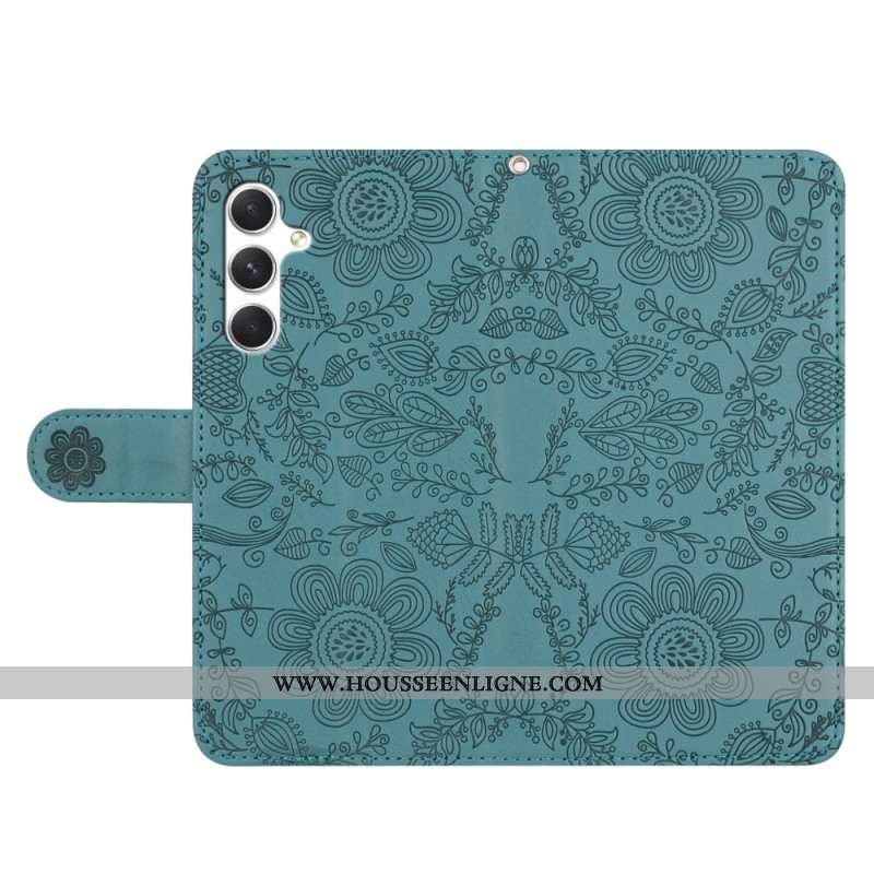 Housse Samsung Galaxy S25 FE Florale à Lanière