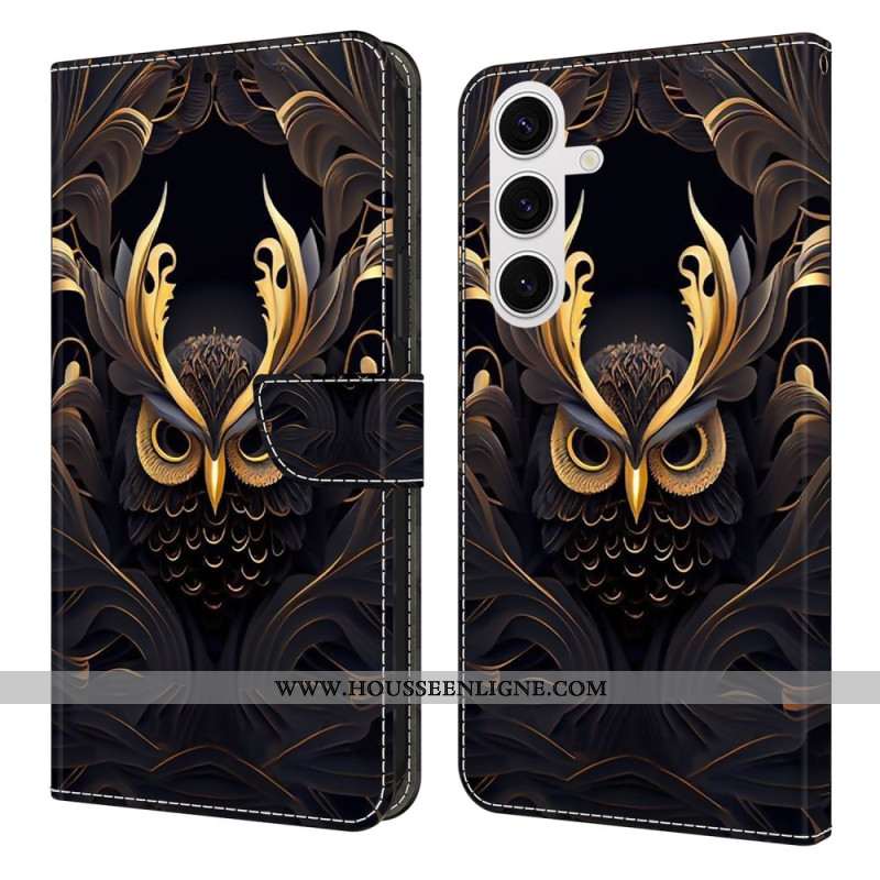 Housse Samsung Galaxy S25 FE Hibou Doré