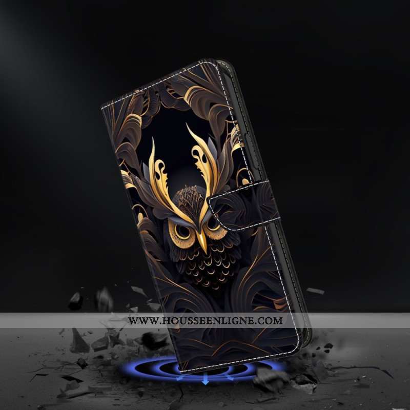 Housse Samsung Galaxy S25 FE Hibou Doré