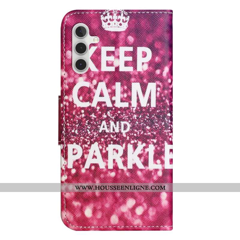 Housse Samsung Galaxy S25 FE Keep Calm and Sparkle
