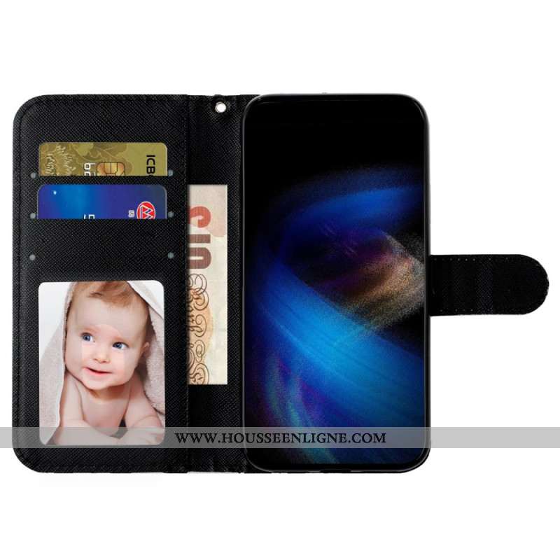 Housse Samsung Galaxy S25 FE Léopard à Lanière