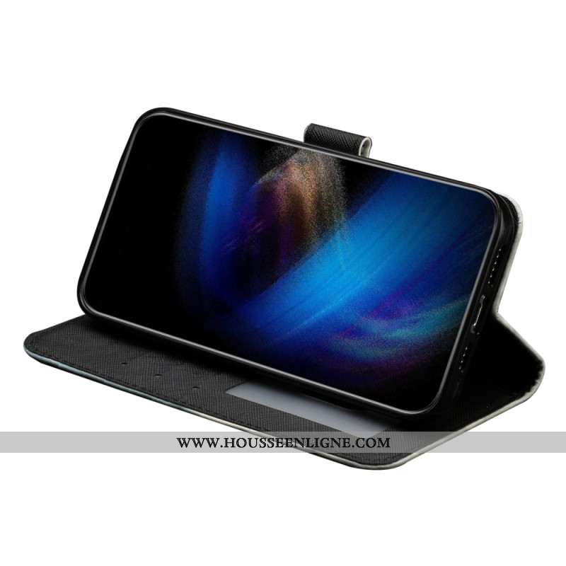 Housse Samsung Galaxy S25 FE Léopard à Lanière