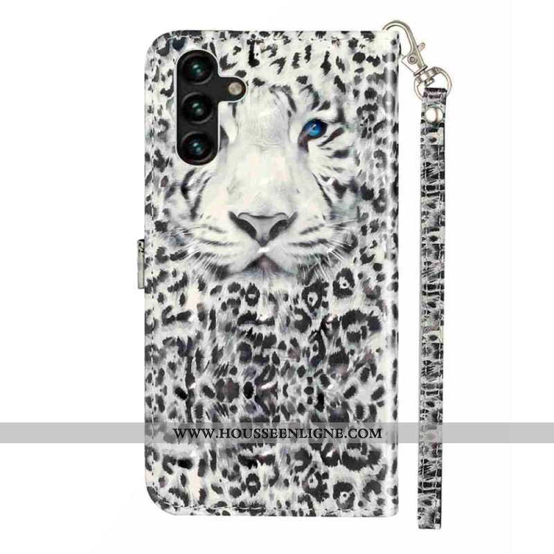 Housse Samsung Galaxy S25 FE Léopard à Lanière