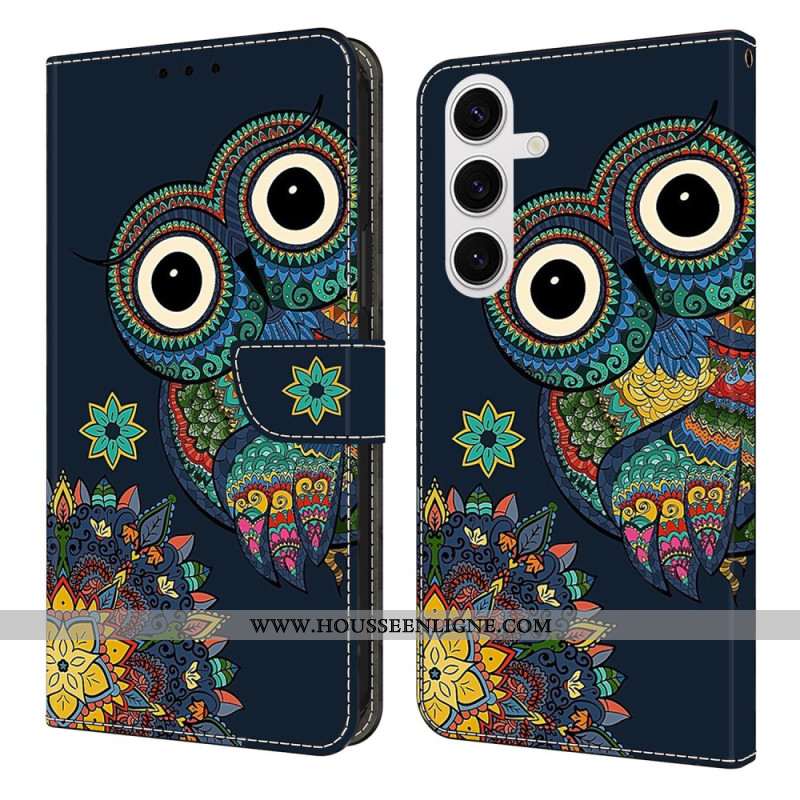 Housse Samsung Galaxy S25 FE Mandala Hibou