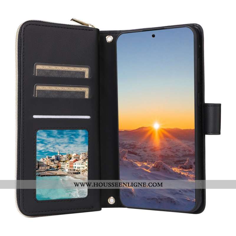 Housse Samsung Galaxy S25 FE Matelassée avec Lanière et Bandoulière