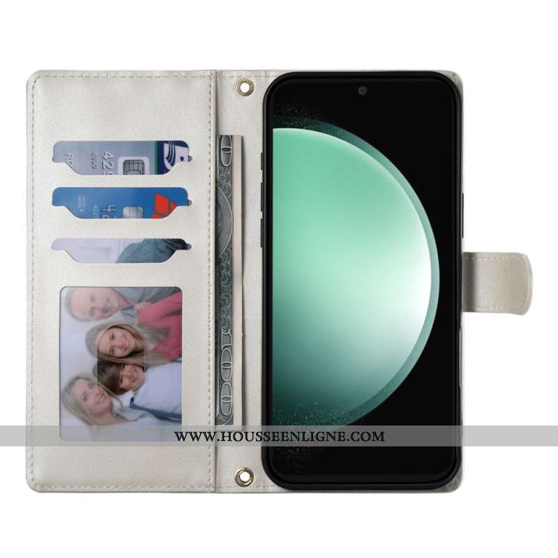 Housse Samsung Galaxy S25 FE Matelassée avec Sangles