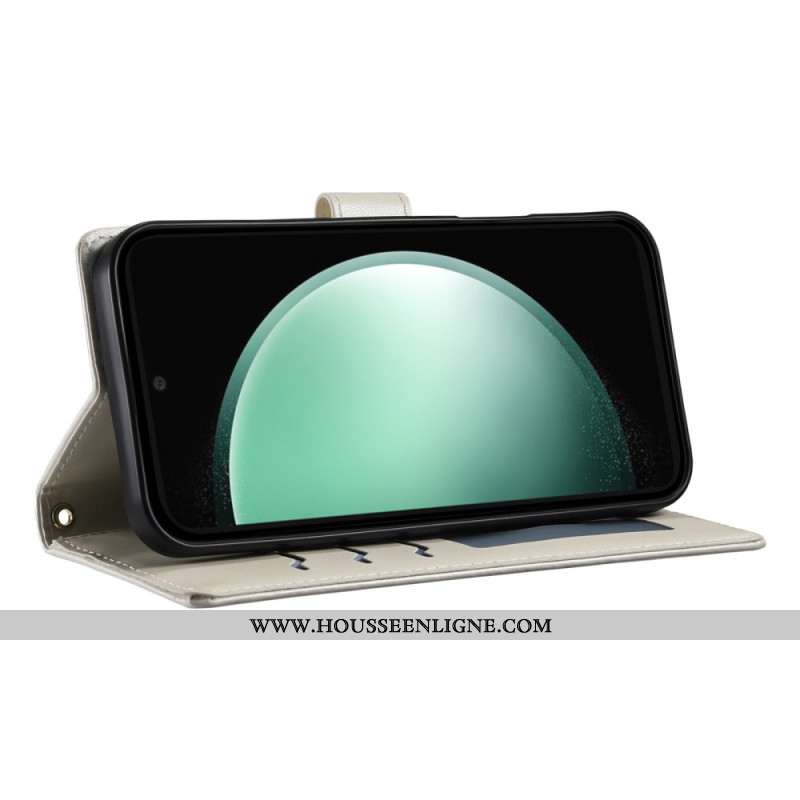 Housse Samsung Galaxy S25 FE Matelassée avec Sangles