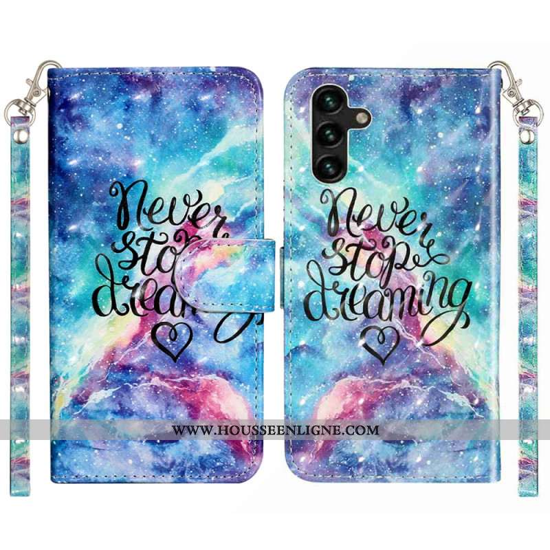 Housse Samsung Galaxy S25 FE Never Stop Dreaming à Lanière