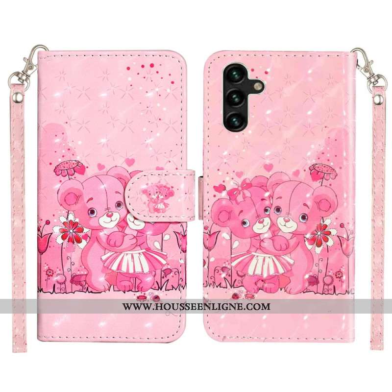 Housse Samsung Galaxy S25 FE Oursons à Lanière