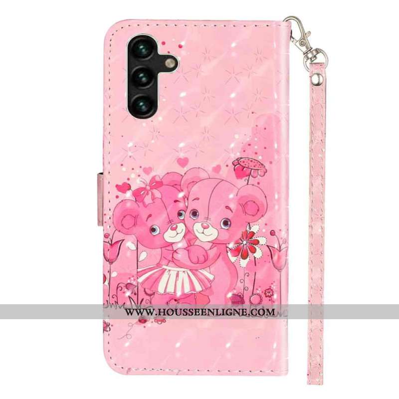 Housse Samsung Galaxy S25 FE Oursons à Lanière