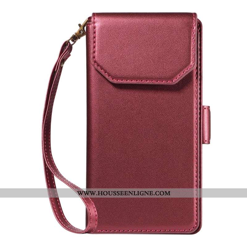 Housse Samsung Galaxy S25 FE Porte-Cartes et Dragonne