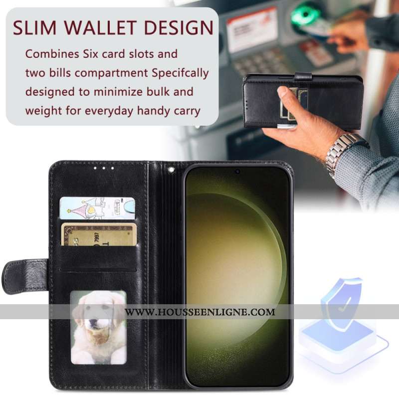 Housse Samsung Galaxy S25 FE Porte-Cartes et Lanière