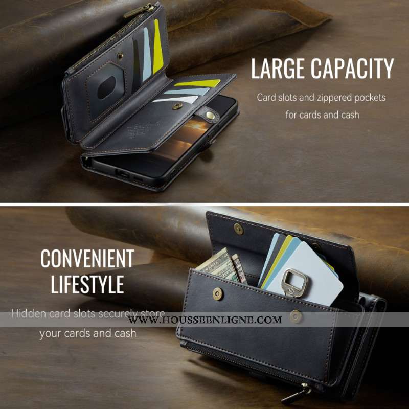 Housse Samsung Galaxy S25 FE Portefeuille CASEME