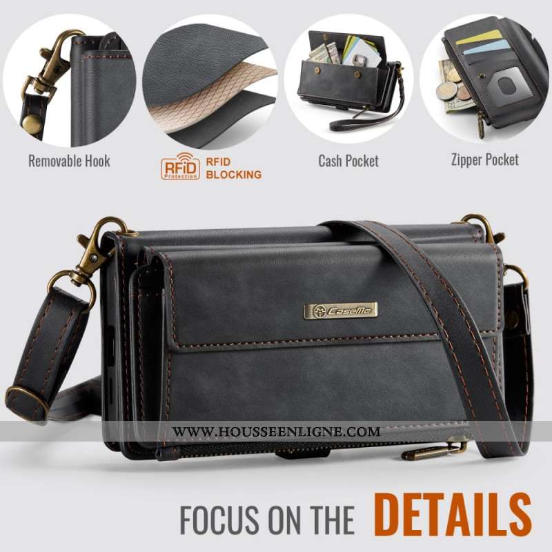 Housse Samsung Galaxy S25 FE Portefeuille CASEME