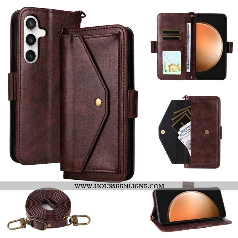 Housse Samsung Galaxy S25 FE Portefeuille Multifonctionnel