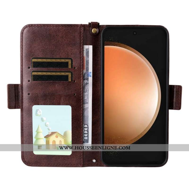 Housse Samsung Galaxy S25 FE Portefeuille Multifonctionnel