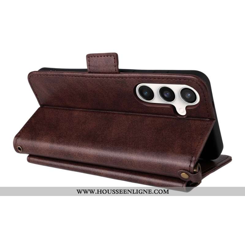 Housse Samsung Galaxy S25 FE Portefeuille Multifonctionnel