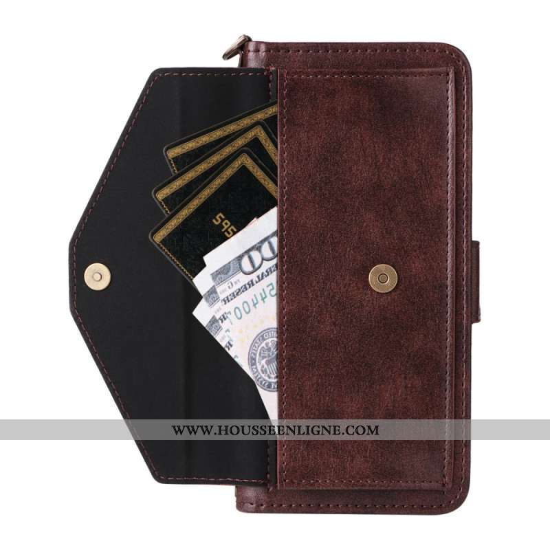 Housse Samsung Galaxy S25 FE Portefeuille Multifonctionnel