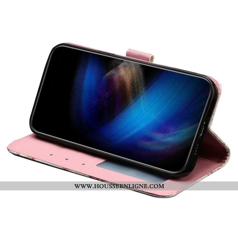 Housse Samsung Galaxy S25 FE Roses à Lanière