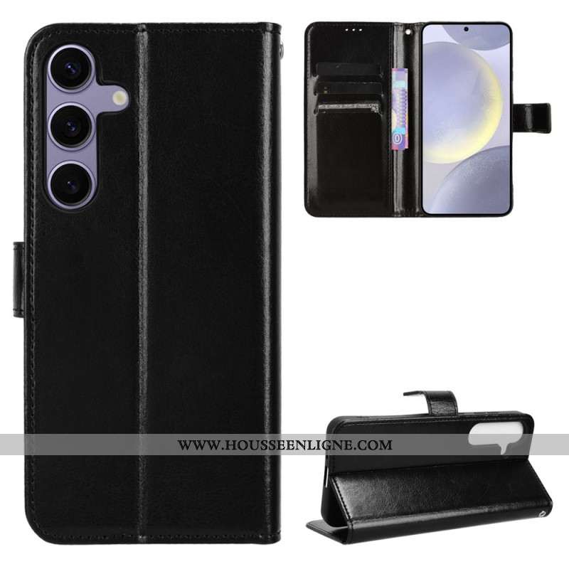 Housse Samsung Galaxy S25 FE Simili Cuir Flashy