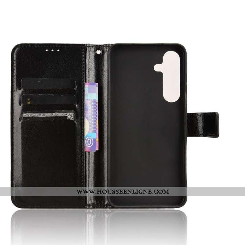 Housse Samsung Galaxy S25 FE Simili Cuir Flashy