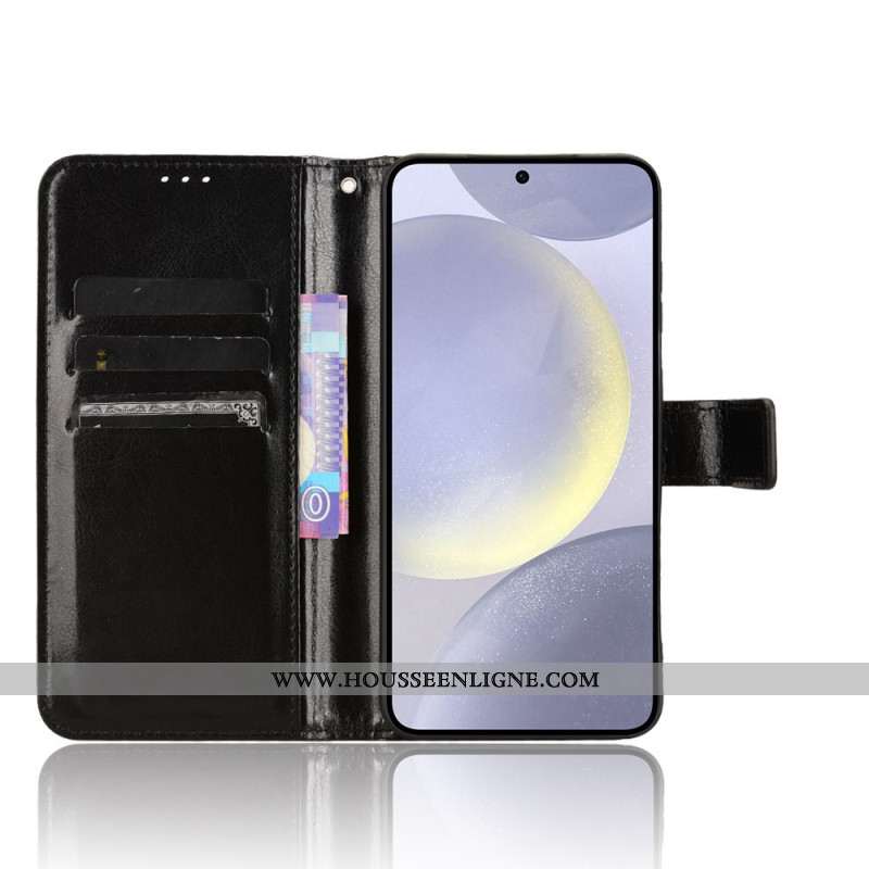 Housse Samsung Galaxy S25 FE Simili Cuir Flashy