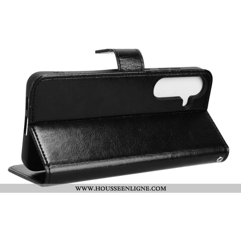 Housse Samsung Galaxy S25 FE Simili Cuir Flashy