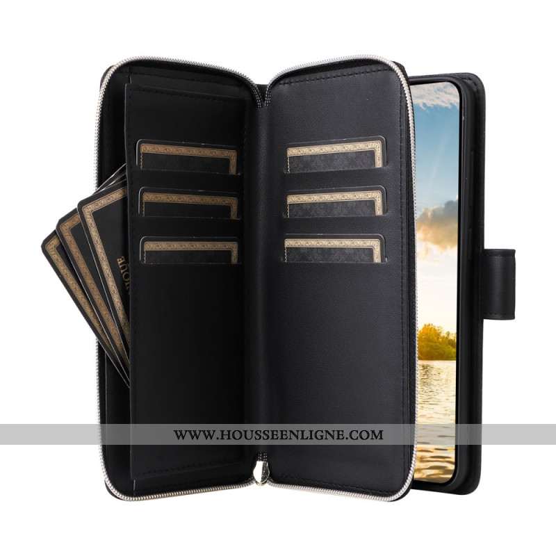 Housse Samsung Galaxy S25 FE Simili Cuir avec Lanière