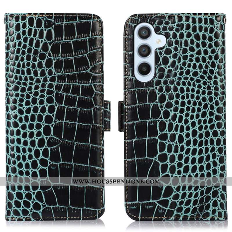 Housse Samsung Galaxy S25 FE Style Crocodile