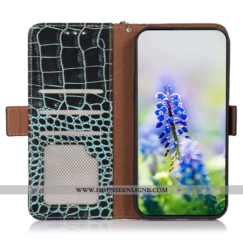 Housse Samsung Galaxy S25 FE Style Crocodile