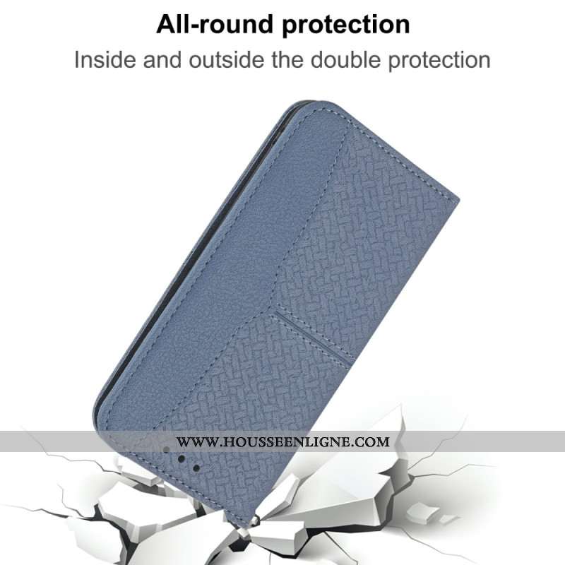 Housse Samsung Galaxy S25 FE Texture Tissée et Lanière