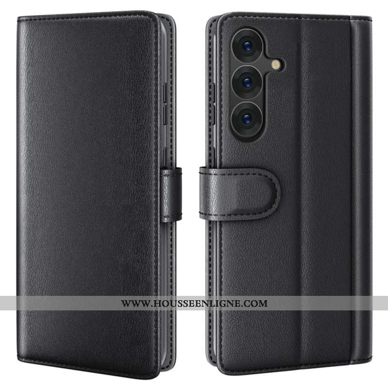 Housse Samsung Galaxy S25 Plus 5G Cuir Véritable