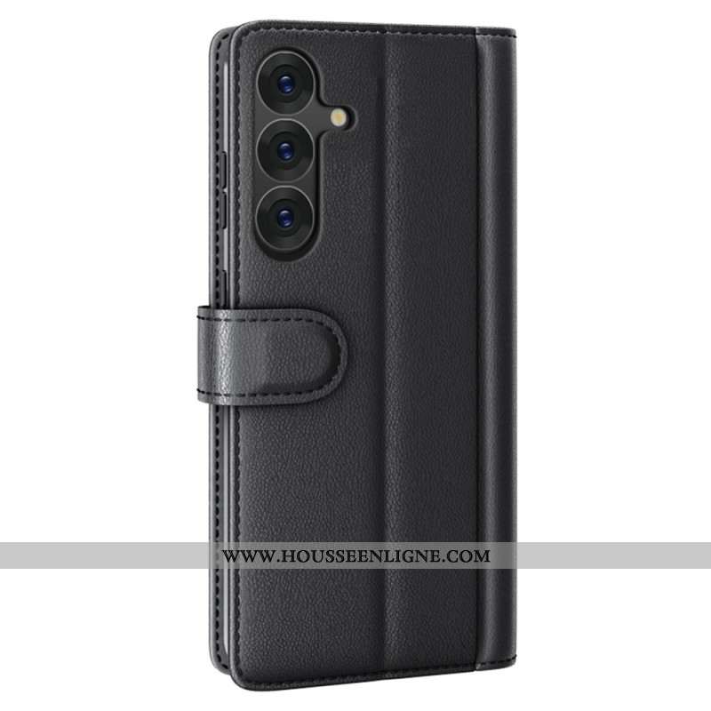 Housse Samsung Galaxy S25 Plus 5G Cuir Véritable