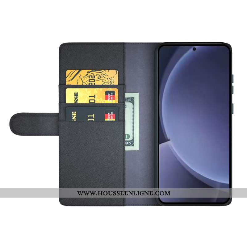 Housse Samsung Galaxy S25 Plus 5G Cuir Véritable