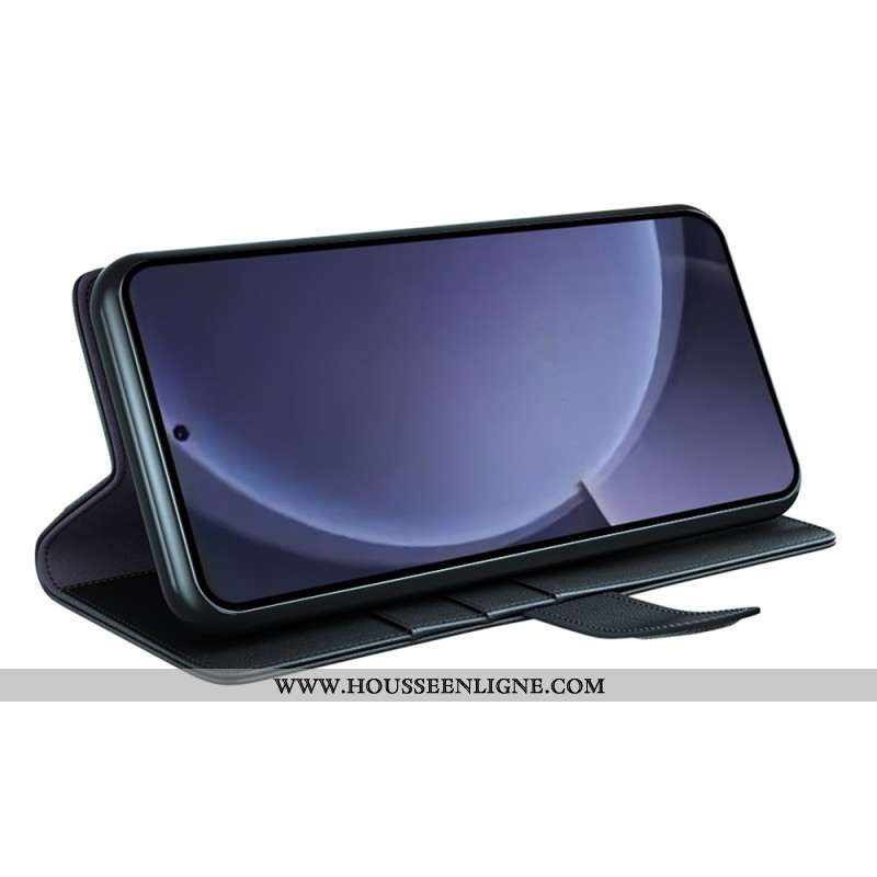 Housse Samsung Galaxy S25 Plus 5G Cuir Véritable