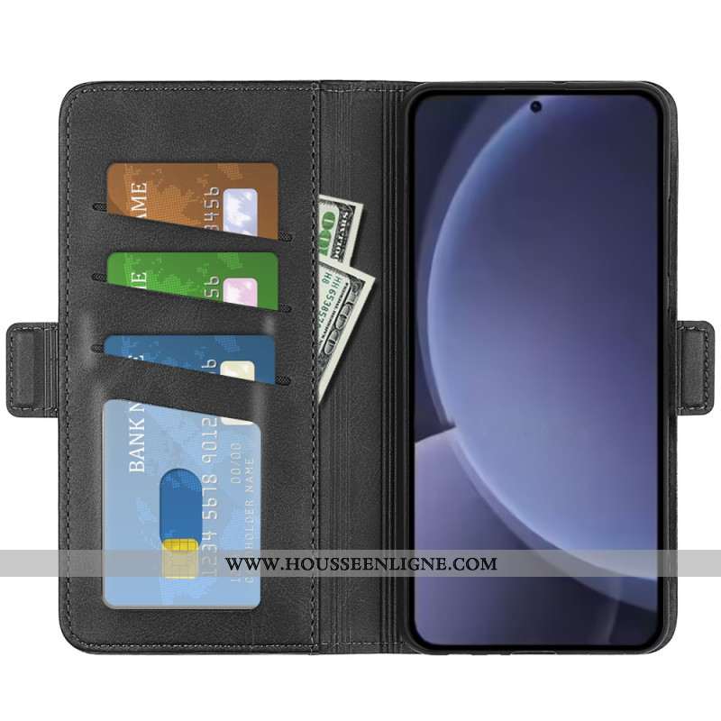 Housse Samsung Galaxy S25 Plus 5G Double Fermoir