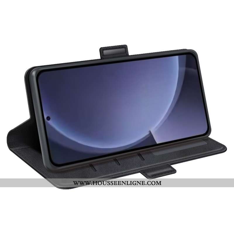 Housse Samsung Galaxy S25 Plus 5G Double Fermoir